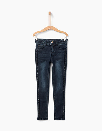 Girls' raw denim skinny jeans - IKKS