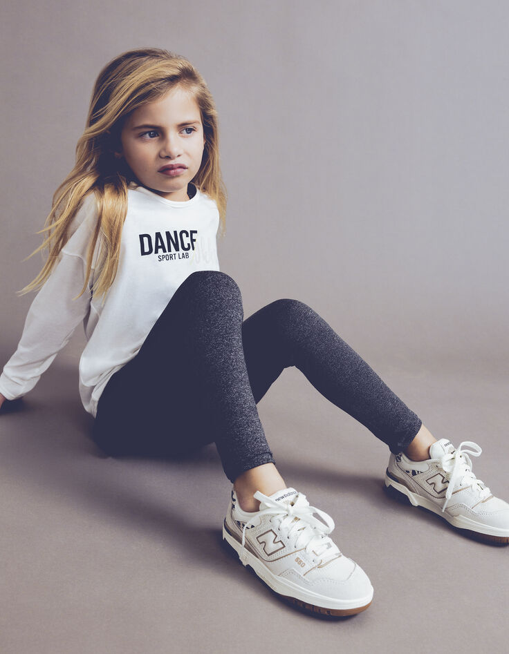 Baskets beiges NEW BALANCE 550 fille-1