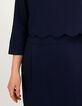 Robe bleu marine trompe-l'œil I.Code-3