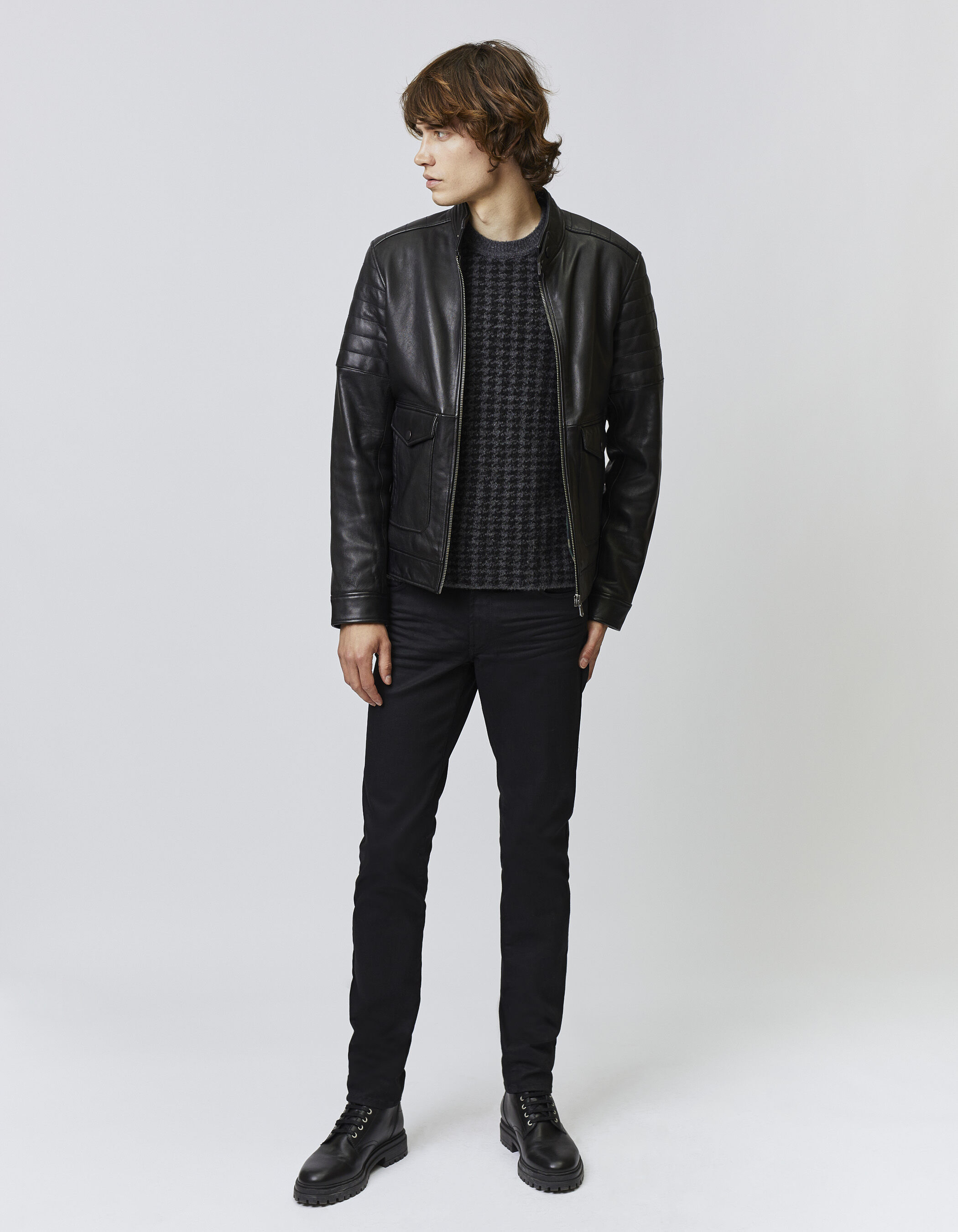 MEDI HOUNDSTOOTH JACQUARD JACKET AMERI