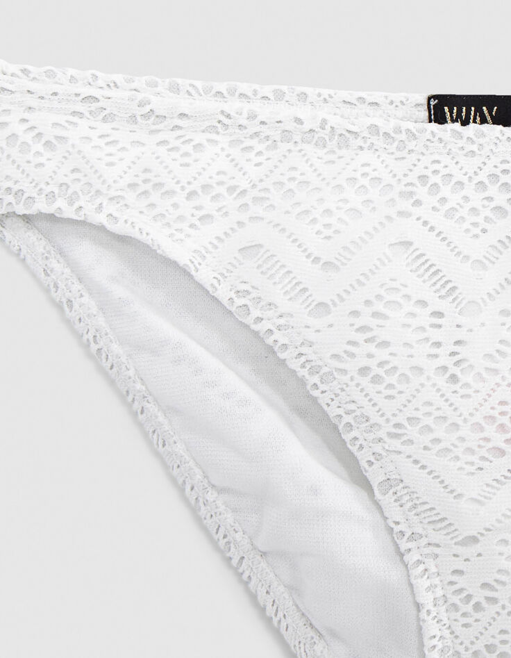 Grauer Mädchenbikini mit Spitze-4
