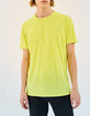 DRY FAST Herren-T-Shirt aus Leinen in Neongelb-2