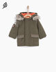 Kaki parka babyjongens -1