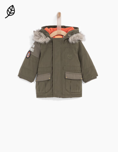 Kaki parka babyjongens  - IKKS