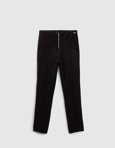 Treggings negro con costuras delante detrás niña - IKKS