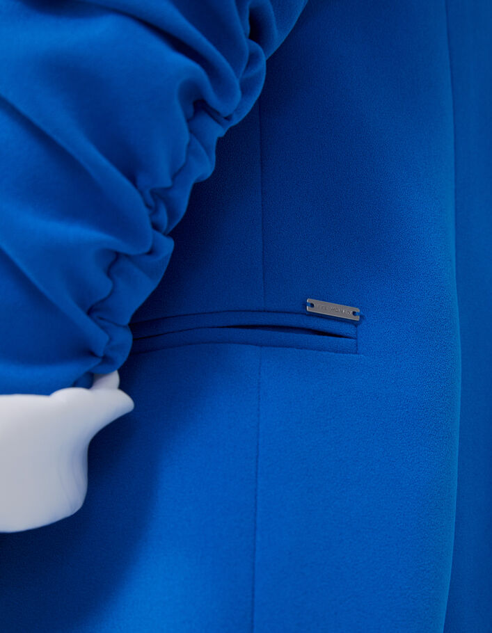 Veste de tailleur bleue à manches retroussées Femme - IKKS