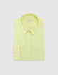 Men’s lime organic cotton voile SLIM shirt-8