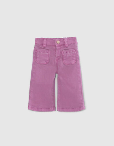 Mauve jeans etnische borduursels babymeisjes - IKKS