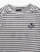 2-in-1-Mädchen-T-Shirt mit Streifen und Top mit Stickerei-4