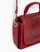 Sac à main trapèze lipstick en cuir effet python I.Code-3