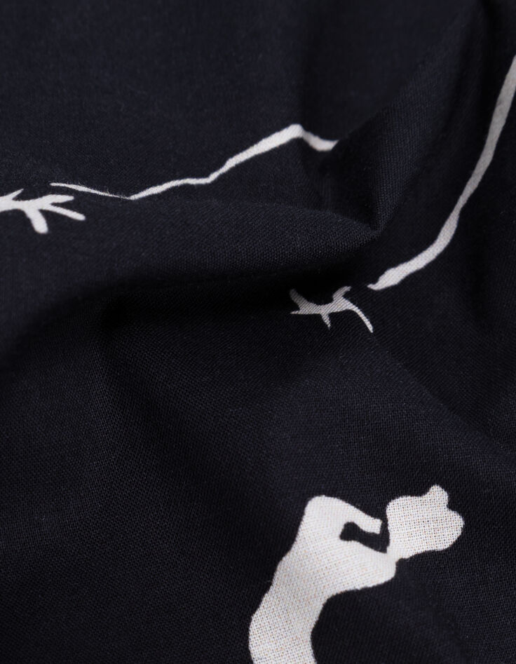 Men&rsquo;s black REGULAR shirt with star print-8