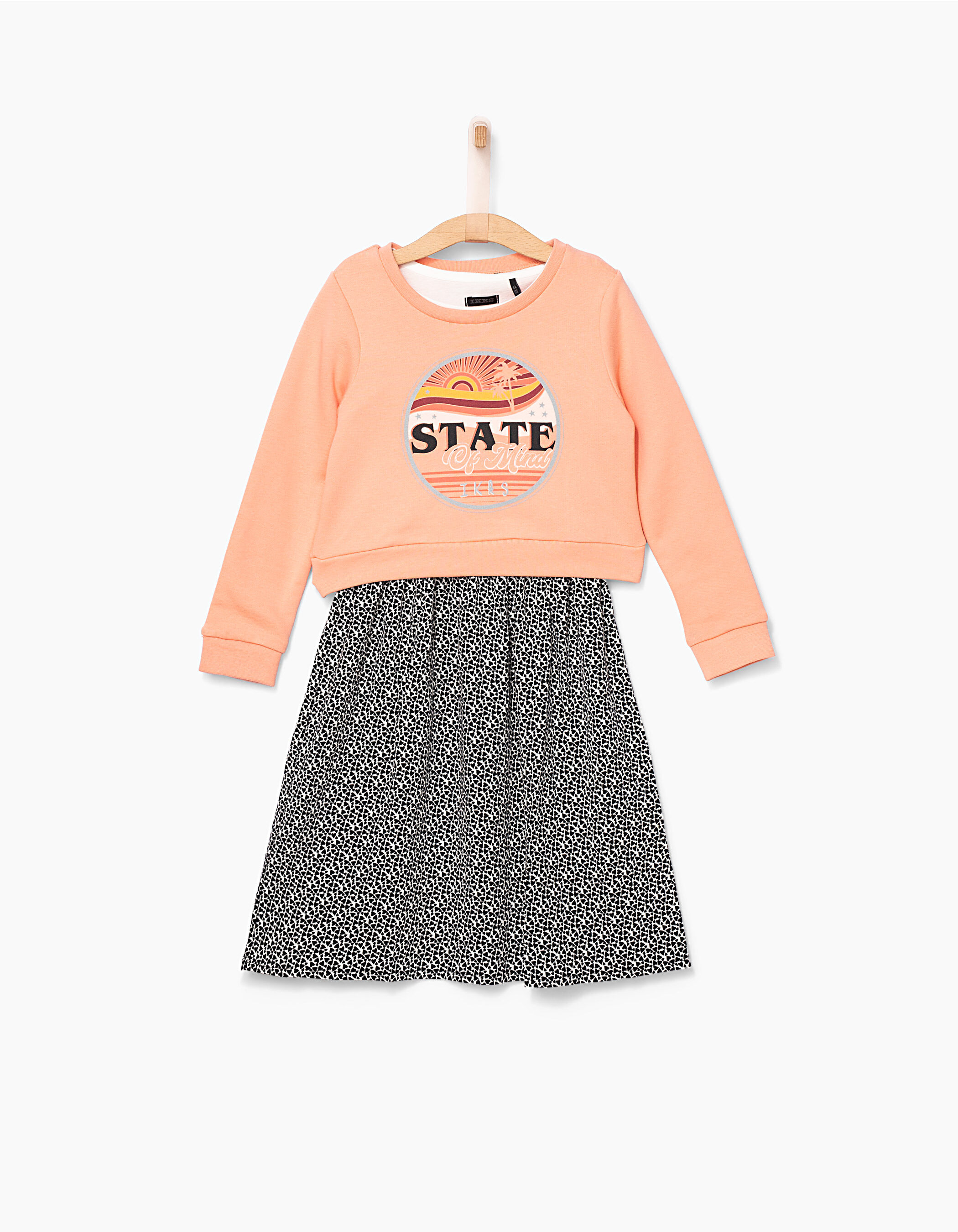 Robe 2 en 1 avec sweat peche State of mind fille IKKS