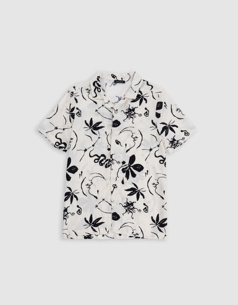 Chemise écrue imprimé maxi astro garçon - IKKS