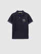 Polo marine maxi patch drapeau au dos gar&ccedil;on-1