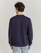 Marineblaues Herren-Sweatshirt, Wappen, Campus-Optik, Bio-2