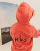 Baby boys’ orange cardigan with glasses visor hood-2