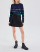 Jupe courte noire esprit battle Femme-7
