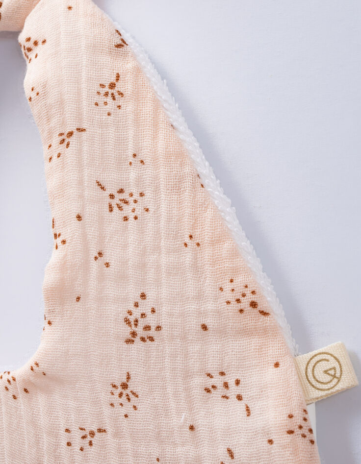 Babero rosa de gasa de algodón bio GABRIELLE PARIS -3