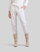 Pantalón battle blanco caliza algodón cinturón-2