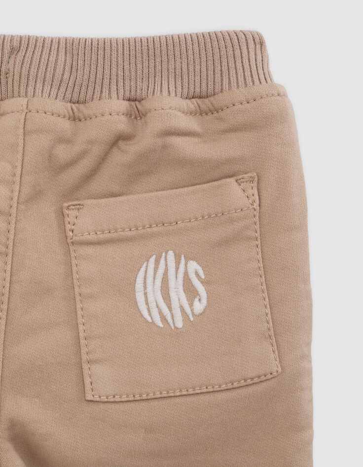 Beige Babyjungen-Jeansbermudas-6