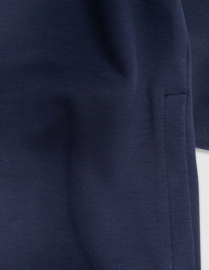 Boys’ navy zipped hooded cardigan with zip lettering-6 Boys’ navy zipped hooded cardigan with zip lettering-6