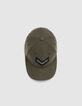 Gorra caqui bordado espigas mujer-5