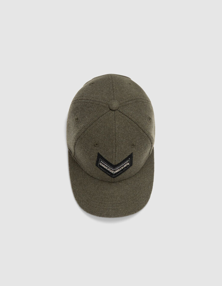 Gorra caqui bordado espigas mujer-5