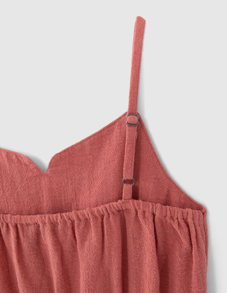 Terracotta jumpsuit geborduurd meisjes-6