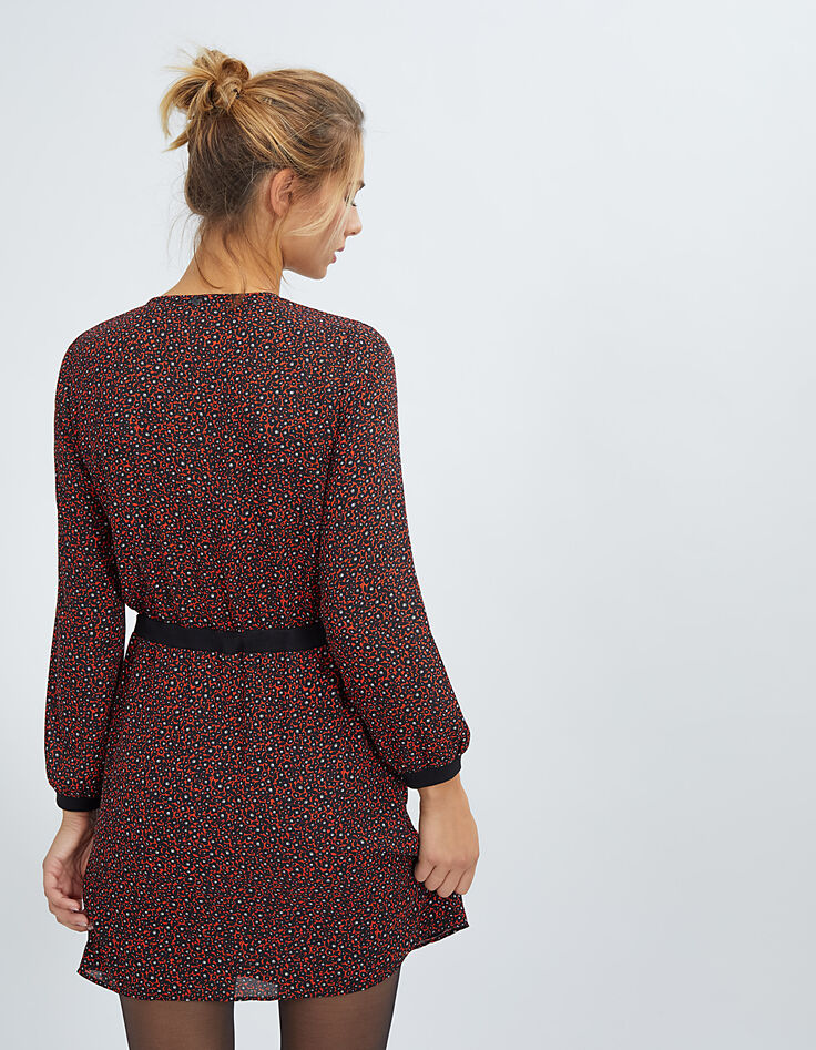 I.Code lipstick mini-flower print dress-4 I.Code lipstick mini-flower print dress-4