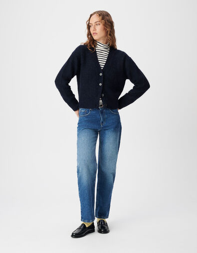 Anders Damen-Jeans mit geradem Bein, blau, 7/8-L&auml;nge - IKKS