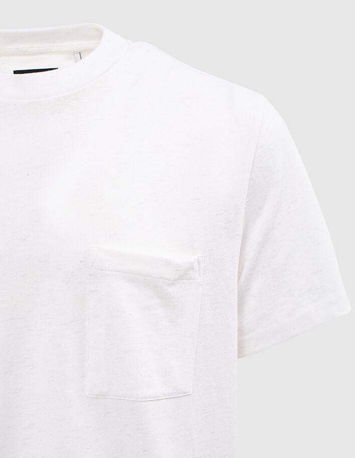 Weißes REGULAR Herren-T-Shirt mit Brusttasche