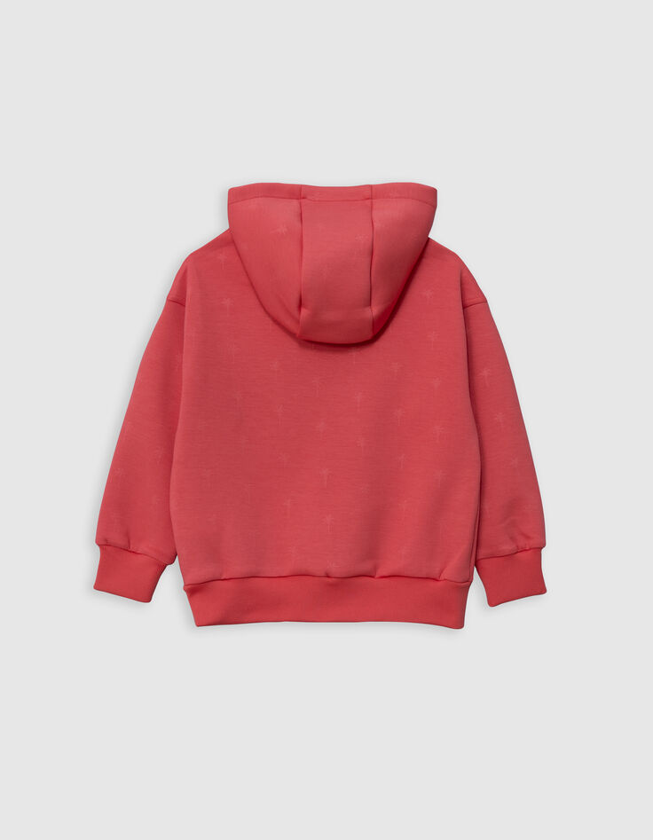 Boy's red palm hoodie-3