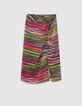 Women’s printed and tied pareo skirt-5