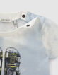 Baby boys’ tie-dye sandals image organic cotton T-shirt-4