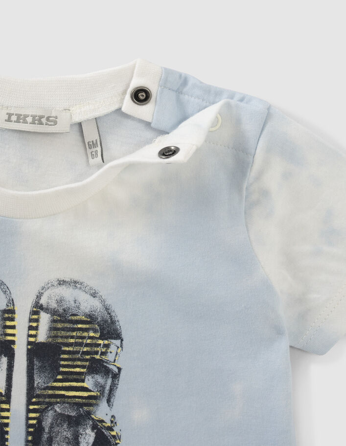 Baby boys’ tie-dye sandals image organic cotton T-shirt - IKKS