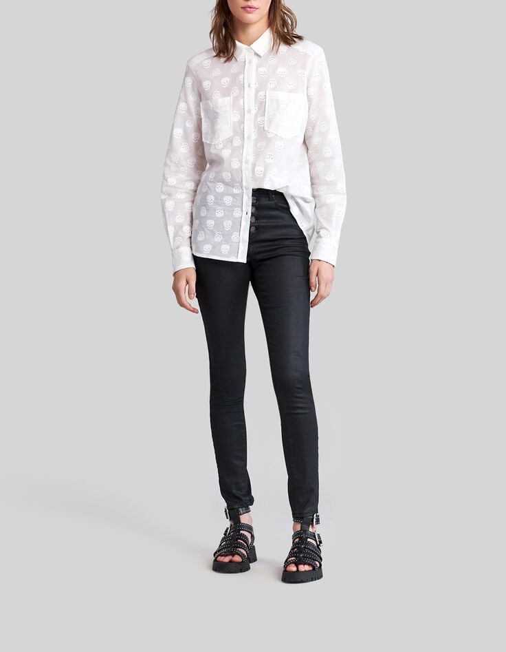 Camisa blanco roto bordados calaveras-6
