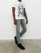 Off White Herren-T-Shirt mit Arty-Zielflagge-7
