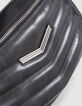THE 1. belt bag grey quilted leather Women-4