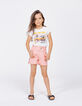 Short en jean p&ecirc;che ganses brod&eacute;es c&ocirc;t&eacute;s fille-8