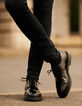 Men’s black glazed leather Derby shoes-2