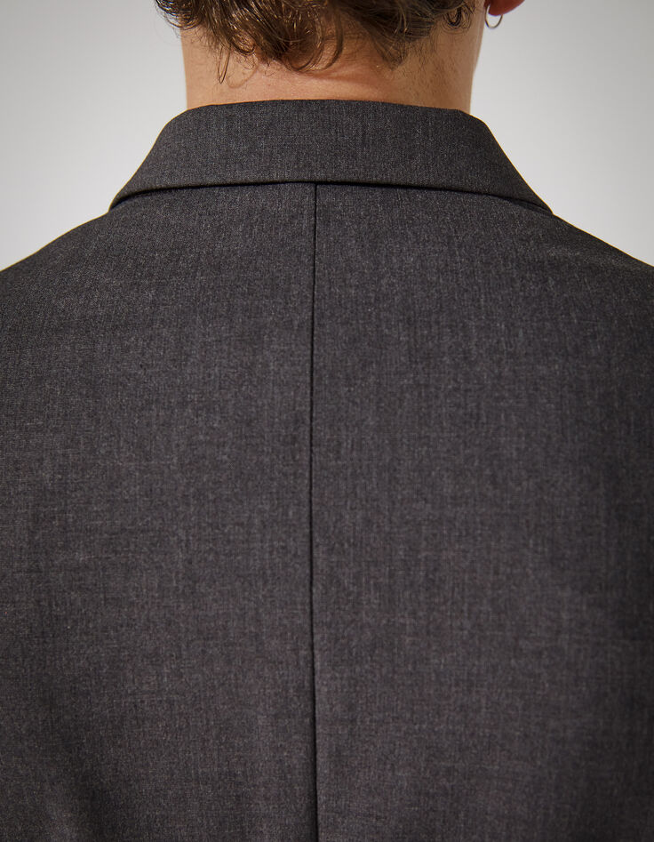 Men’s dark chocolate TRAVEL SUIT suit jacket-4