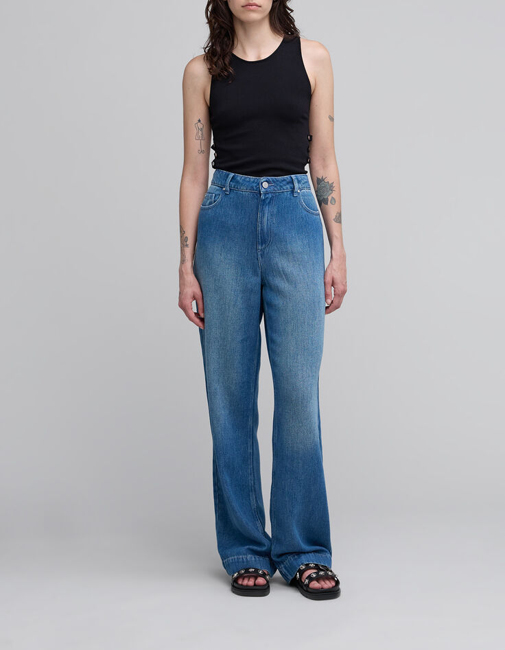 &Auml;rmelloses schwarzes Top mit offenen Studs an der Seite f&uuml;r Frauen-1
