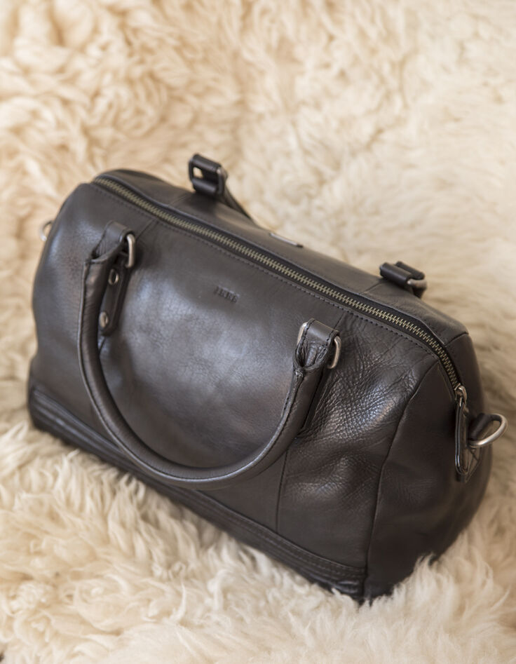 Women's black bowling bag-5