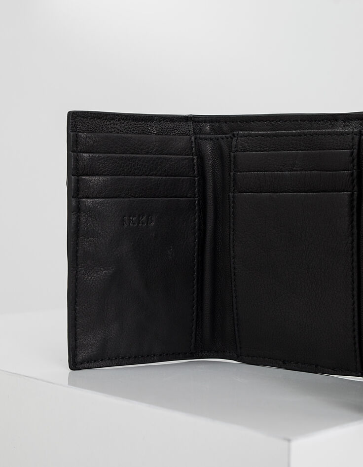 The Trader Star, women's black leather wallet-4
