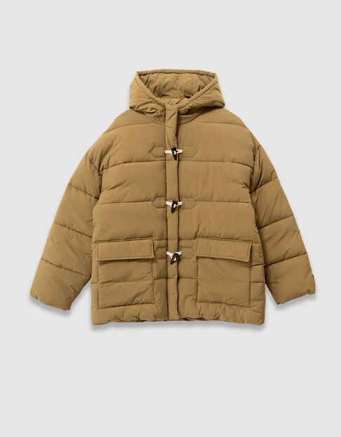 Manteau court kaki matelassé fille - IKKS
