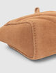 Mini trousse 1440 Toy en cuir velours sable Femme-5