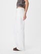 Vaqueros bootcut blancos de tiro bajo para mujer-6