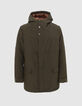 Parka kaki multipoches intérieur matelassé Homme-6
