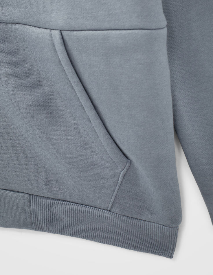 Blaue Jungensweatjacke mit Schriftzug-5