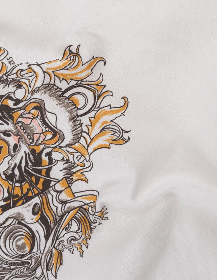 White Good Vibes Print T-shirt for Boys-5